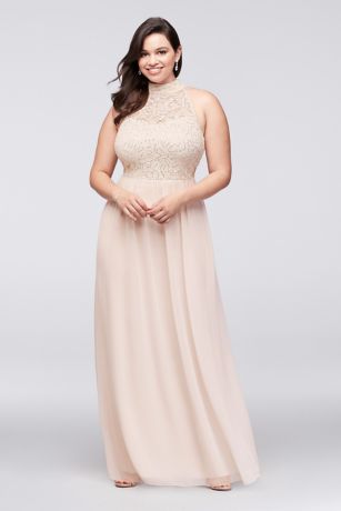 High Neck Plus Size Dresses